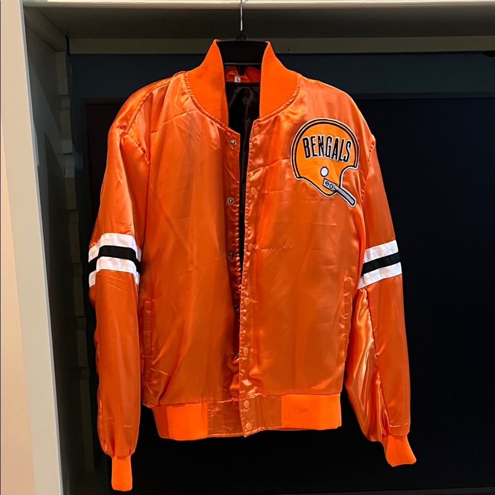 Orange Bengals Bomber Jacket